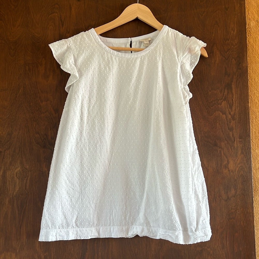 White JCrew top